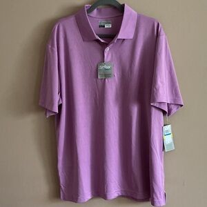 NWT PGA Tour Lavender Short-Sleeve Polo